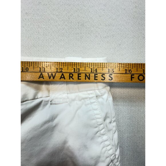 J. Crew Womens Chino Capri Pants Size 8 White Favorite Fit Stretch Casual Pocket - Picture 8 of 13